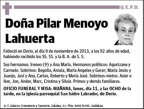 MENOYO LAHUERTA,PILAR