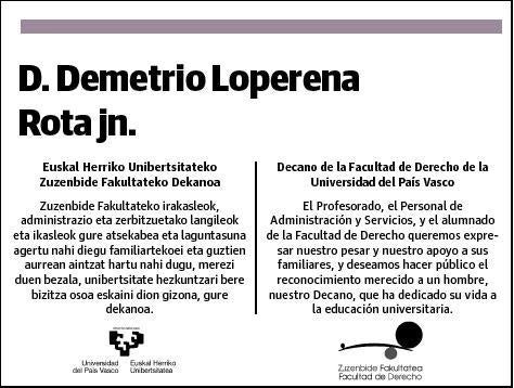 LEPERENA ROTA,DEMETRIO