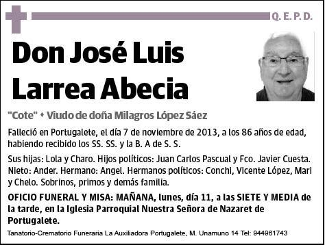 LARREA ABECIA,JOSE LUIS