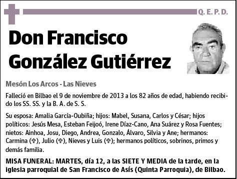 GONZALEZ GUTIERREZ,FRANCISCO