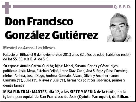 GONZALEZ GUTIERREZ,FRANCISCO