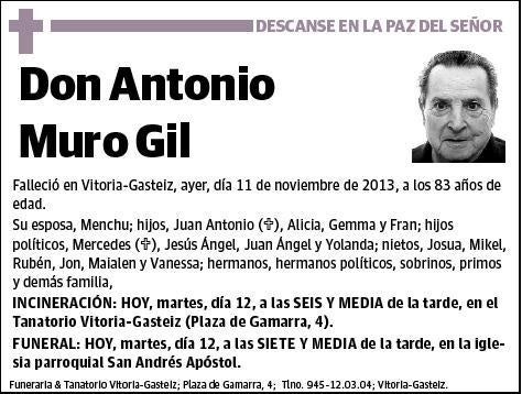 MURO GIL,ANTONIO