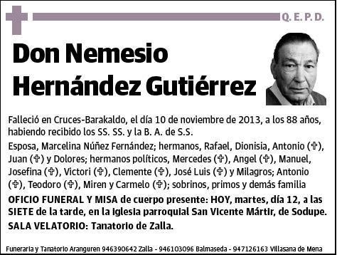 HERNANDEZ GUTIERREZ,NEMESIO