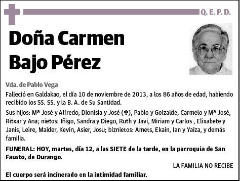 BAJO PEREZ,CARMEN