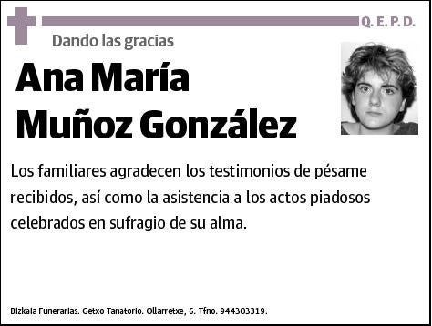 MUÑOZ GONZALEZ,ANA MARIA