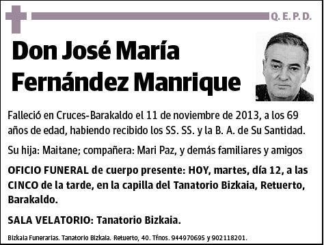 FERNANDEZ MANRIQUE,JOSE MARIA