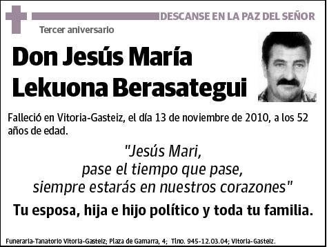 LEKUONA BERASATEGUI,JESUS MARIA