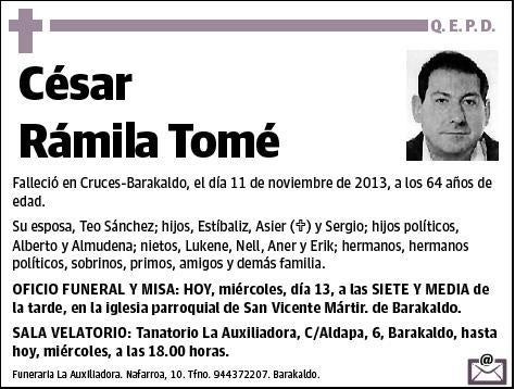 RAMILA TOME,CESAR