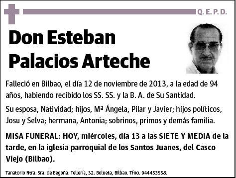 PALACIOS ARTECHE,ESTEBAN