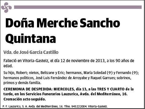 SANCHO QUINTANA,MERCHE