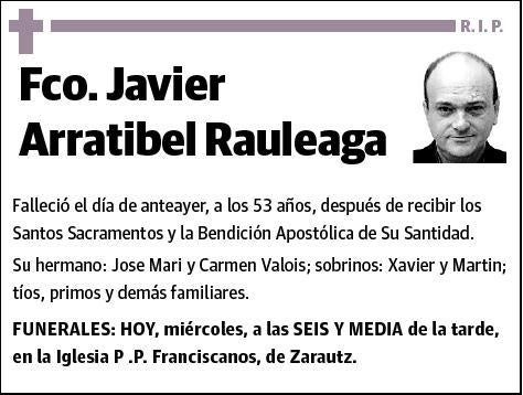 ARRATIBEL RAULEAGA,FCO. JAVIER