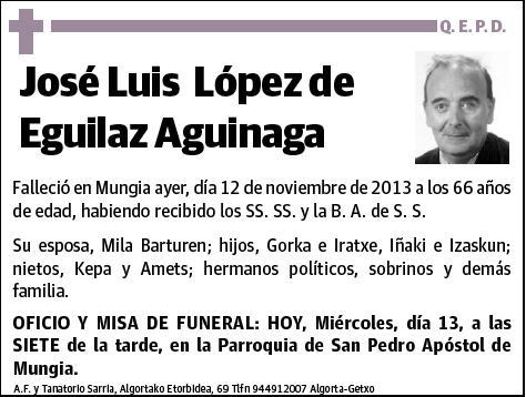 LOPEZ DE EGUILAZ AGUINAGA,JOSE LUIS