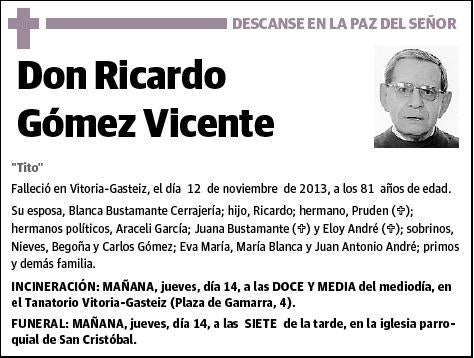 GOMEZ VICENTE,RICARDO