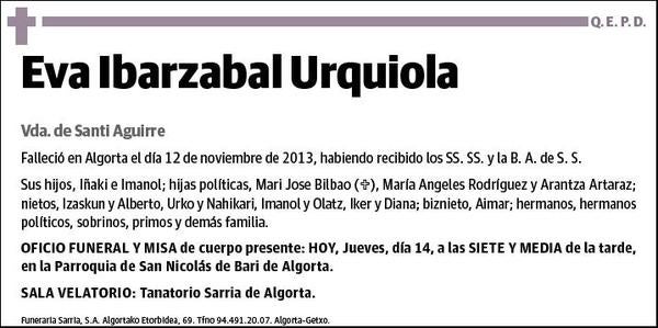 IBARZABAL URQUIOLA,EVA