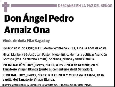 ARNAIZ ONA,ANGEL PEDRO