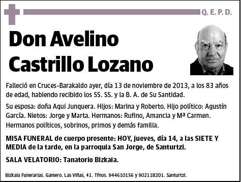 CASTRILLO LOZANO,AVELINO