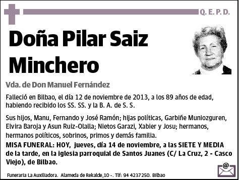 SAIZ MINCHERO,PILAR