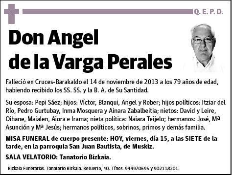 DE LA VARGA PERALES,ANGEL