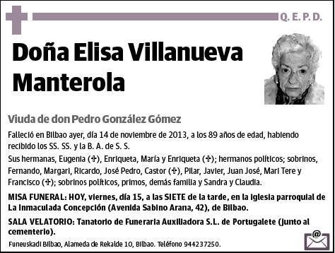 VILLANUEVA MANTEROLA,ELISA