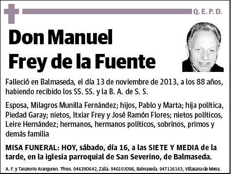 FREY DE LA FUENTE,MANUEL