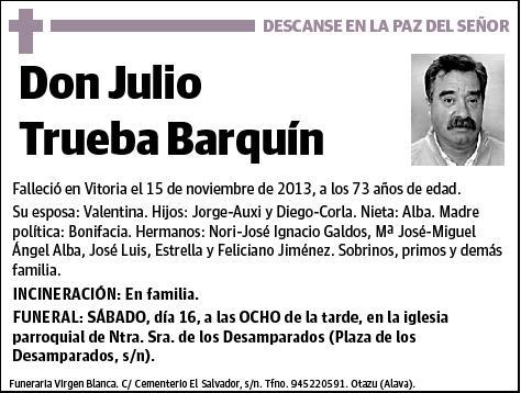 TRUEBA BARQUIN,JULIO