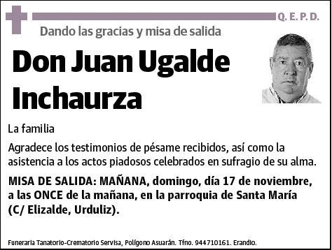 UGALDE INCHAURZA,JUAN