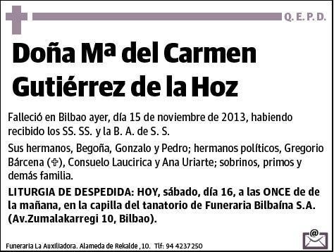 GUTIERREZ DE LA HOZ,Mª DEL CARMEN