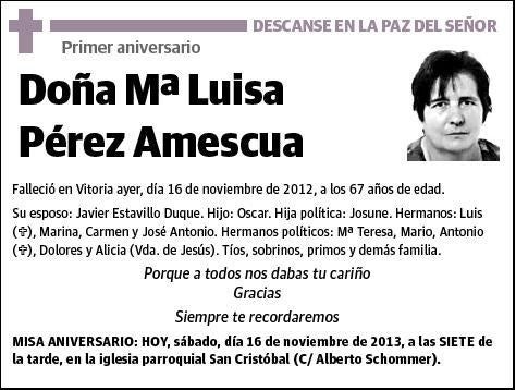 PEREZ AMESCUA,Mª LUISA