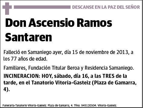 RAMOS SANTAREN,ASCENSIO