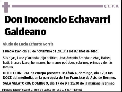 ECHAVARRI GALDEANO,INOCENCIO