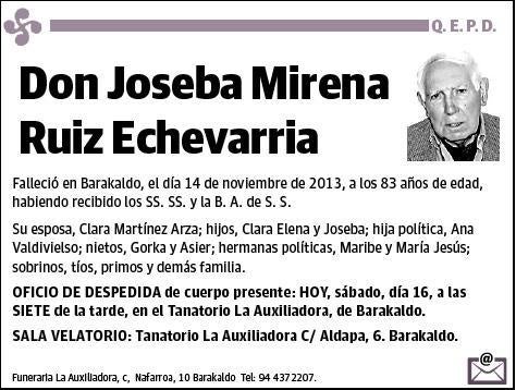 RUIZ ECHEVARRIA,JOSEBA MIRENA