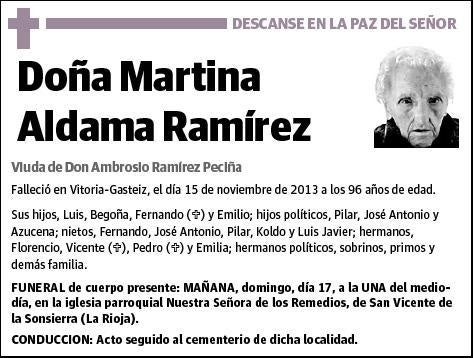 ALDAMA RAMIREZ,MARTINA