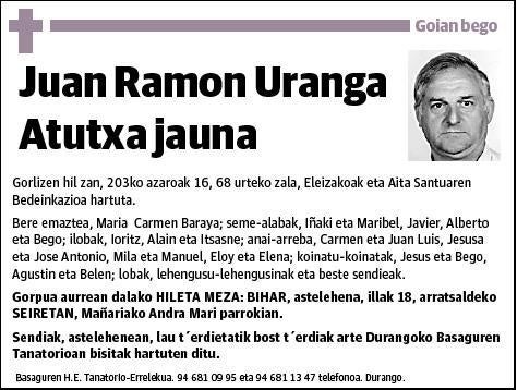 URANGA ATUTXA,JUAN RAMON