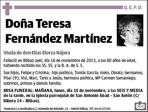 FERNANDEZ MARTINEZ,TERESA