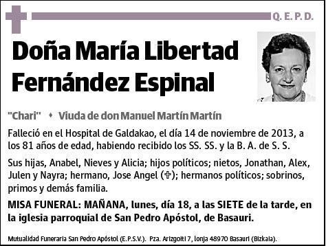 FERNANDEZ ESPINAL,MARIA LIBERTAD