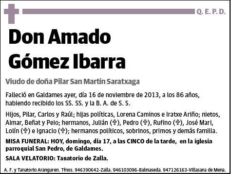 GOMEZ IBARRA,AMADO