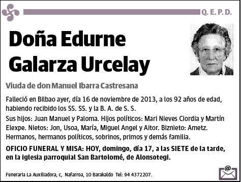 GALARZA URCELAY,EDURNE