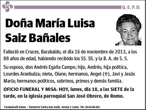 SAIZ BAÑALES,MARIA LUISA