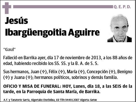 IBARGUENGOITIA AGUIRRE,JESUS