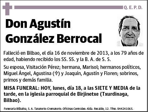 GONZALEZ BERROCAL,AGUSTIN