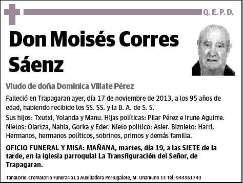 CORRES SAENZ,MOISES