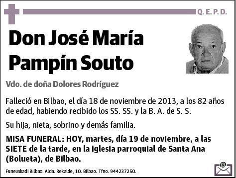 PAMPIN SOUTO,JOSE MARIA