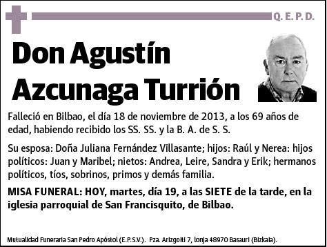 AZCUNAGA TURRION,AGUSTIN