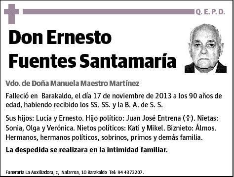 FUENTES SANTAMARIA,ERNESTO