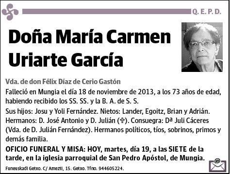 URIARTE GARCIA,MARIA CARMEN