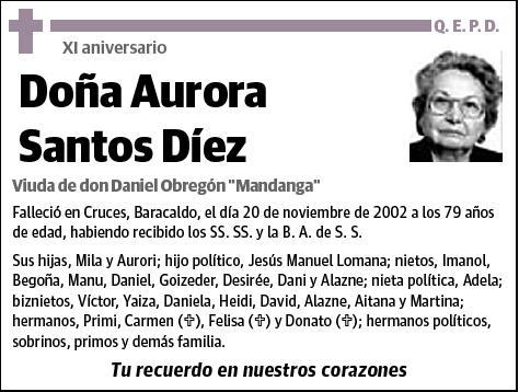 SANTOS DIEZ,AURORA