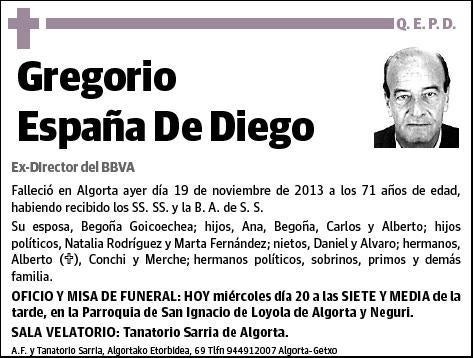 ESPAÑA DE DIEGO,GREGORIO