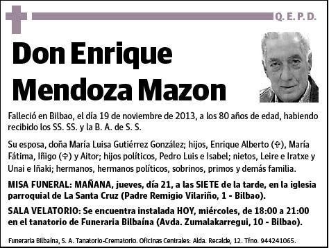 MENDOZA MAZON,ENRIQUE