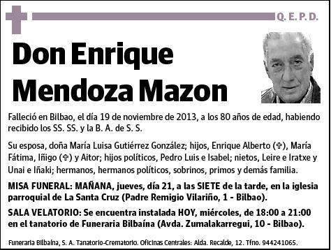 MENDOZA MAZON,ENRIQUE