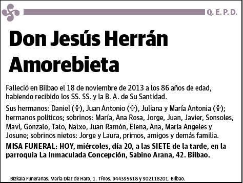 HERRAN AMOREBIETA,JESUS